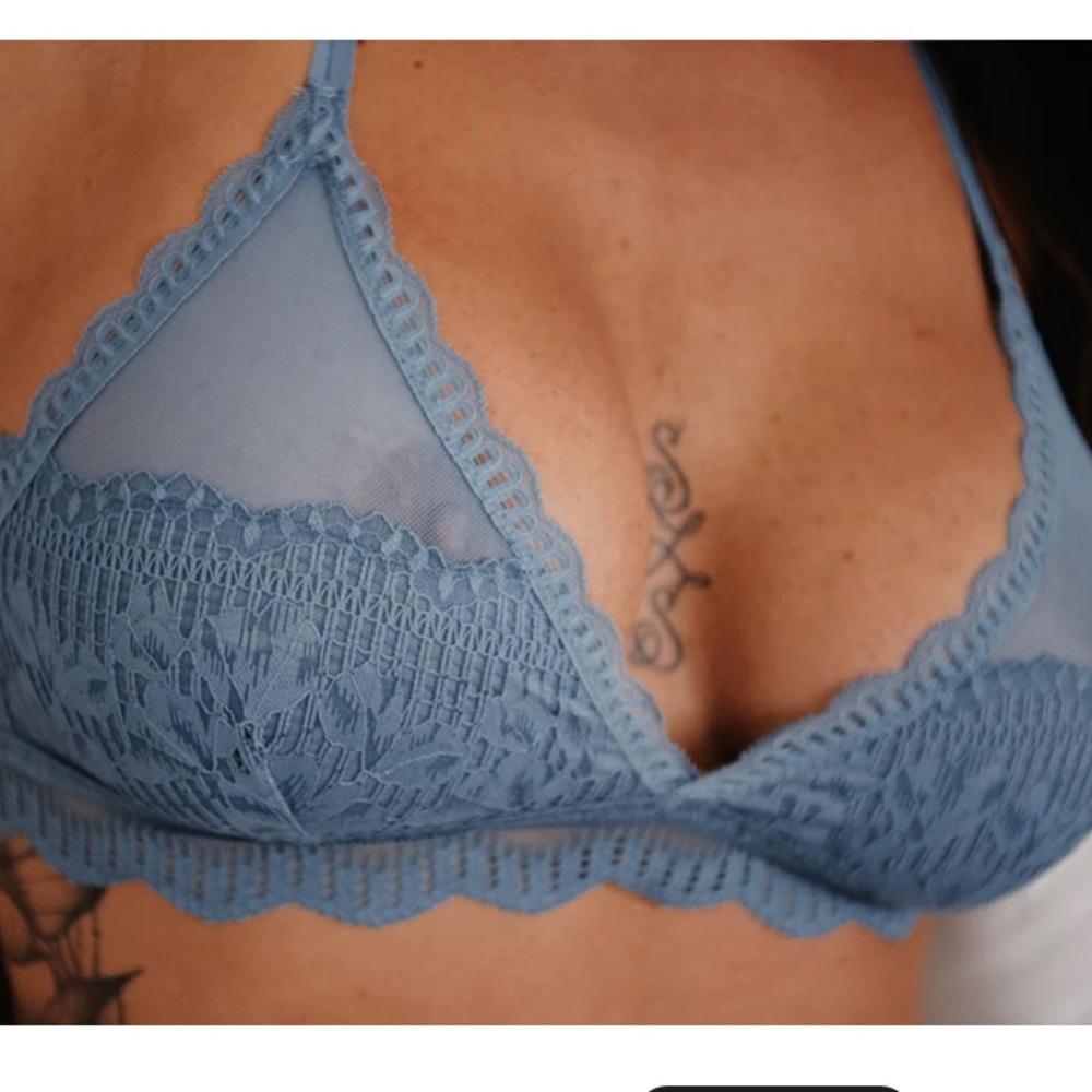 NEW blue lace bralette